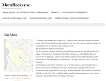 Tablet Screenshot of morahockey.se